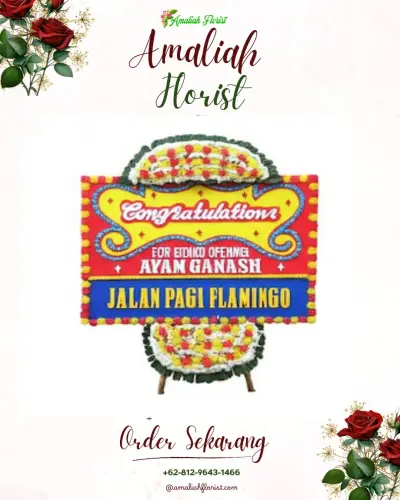 Bunga Papan Congratulation di Purwaharja